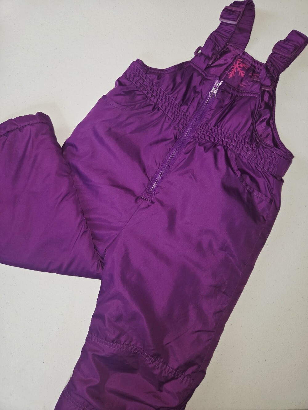 Joe Fresh toddler snow bibs vibrant purple 3T